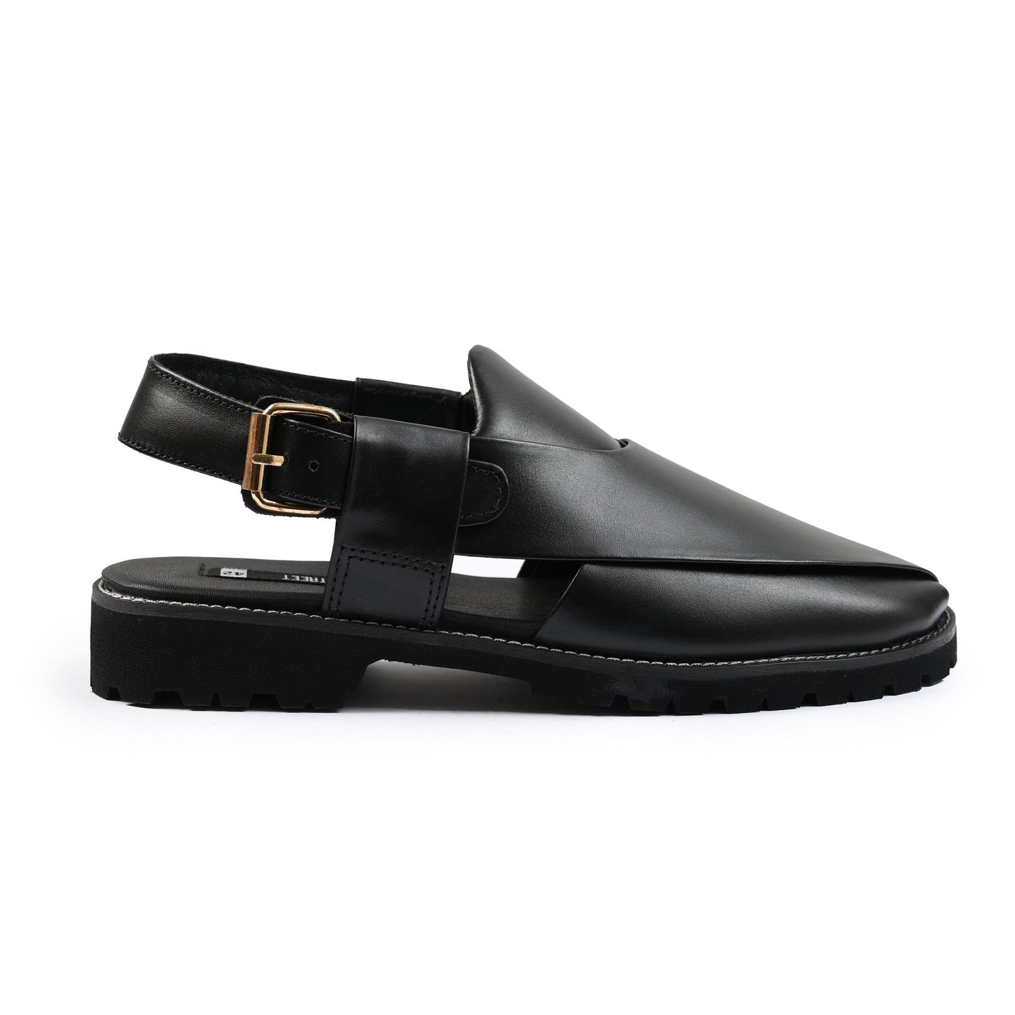 TWO TONE LEATHER SANDAL - Hi-Street