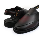 TWO TONE LEATHER SANDAL - Hi-Street