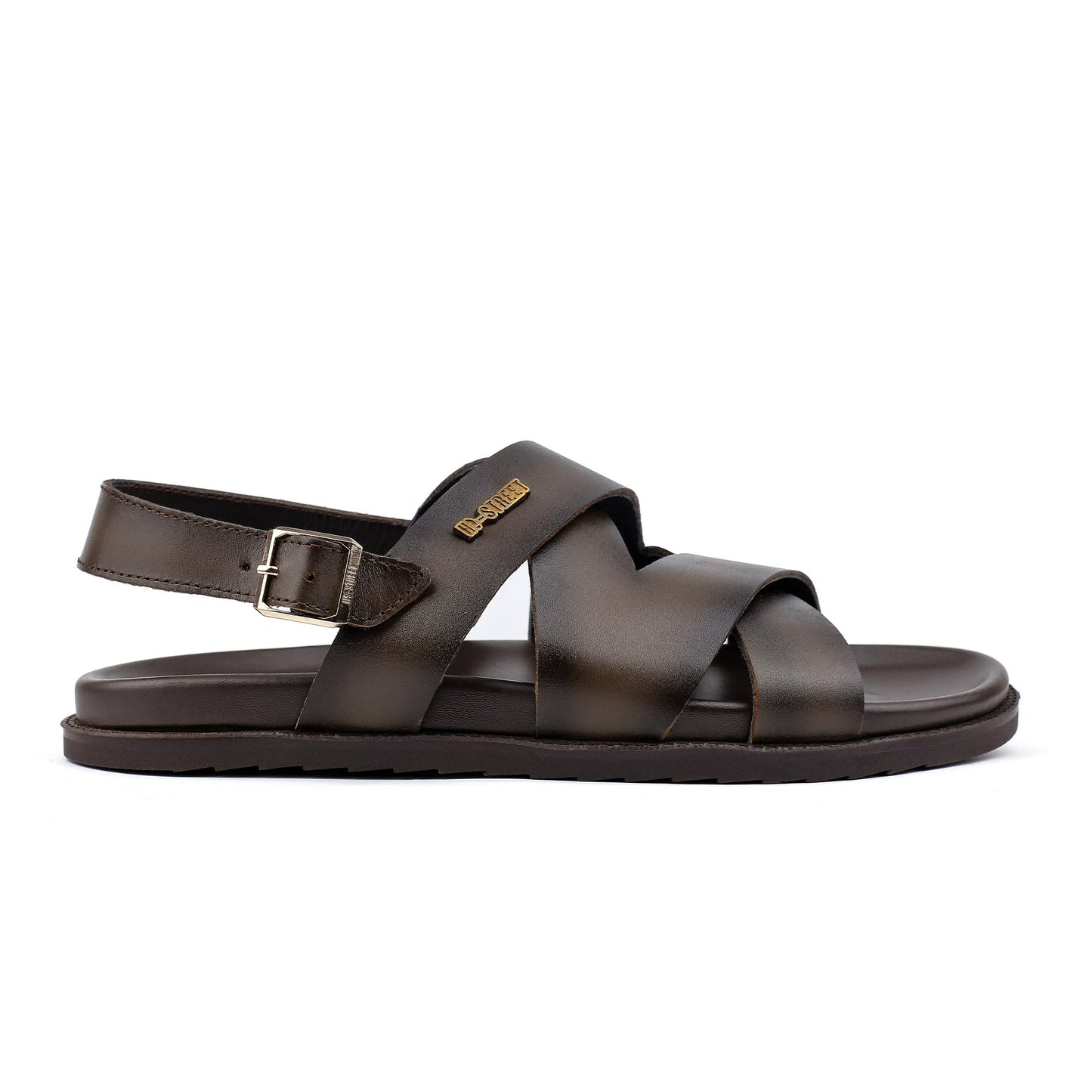 TWO TONE LEATHER SANDAL - Hi-Street