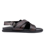 TWO TONE LEATHER SANDAL - Hi-Street