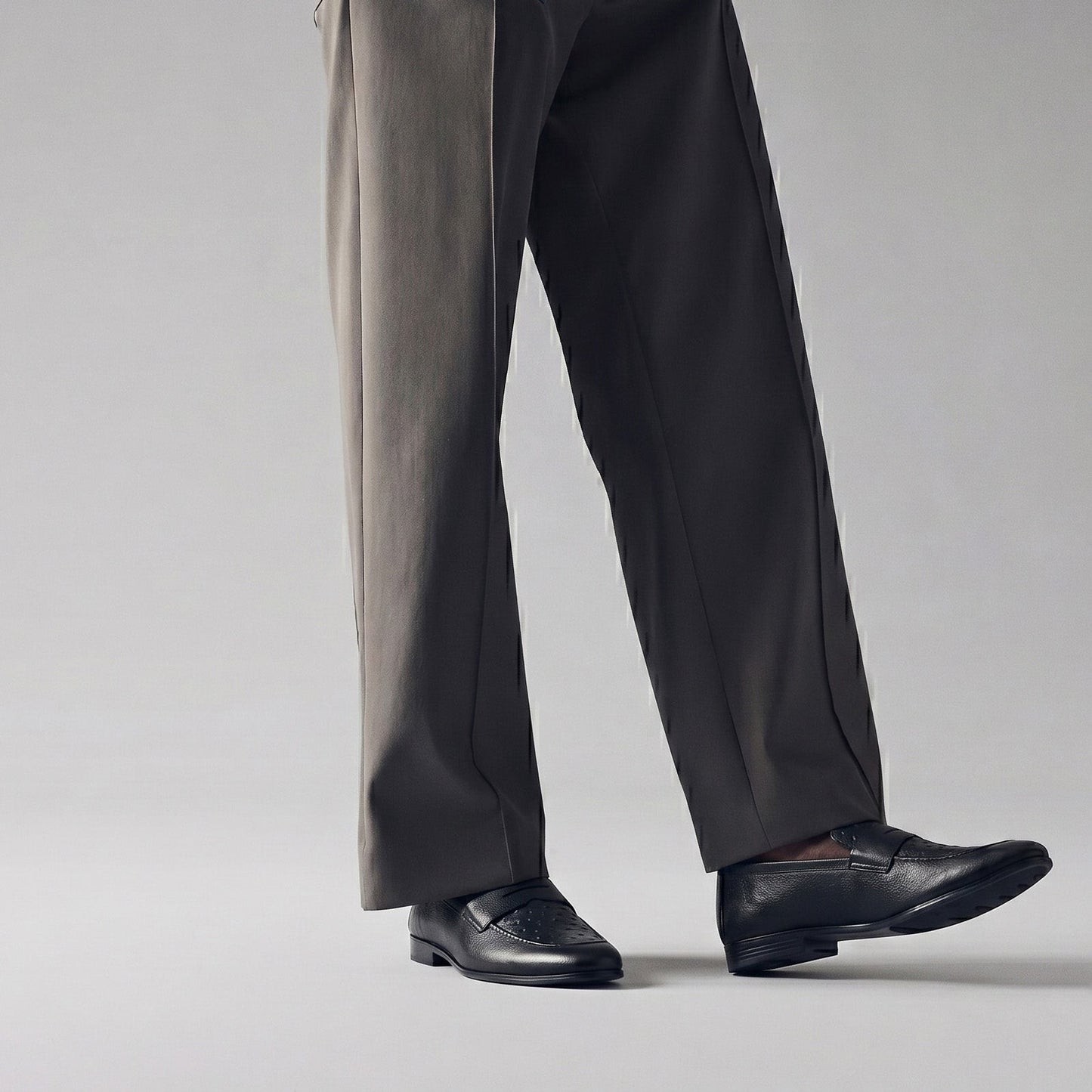 TWO TONE TEXTURED LEATHER SHOES - Hi-Street