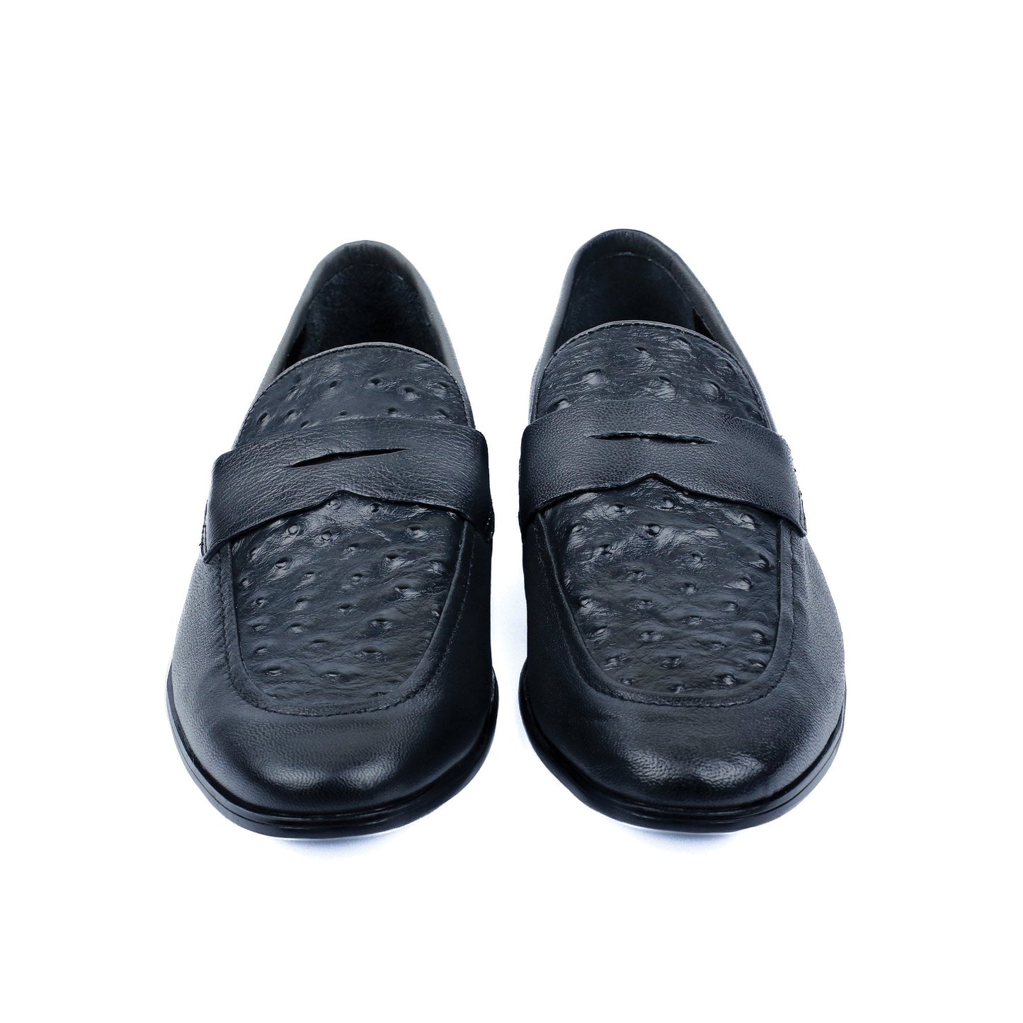 TWO TONE TEXTURED LEATHER SHOES - Hi-Street