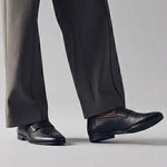 TWO TONE TEXTURED LEATHER SHOES - Hi-Street