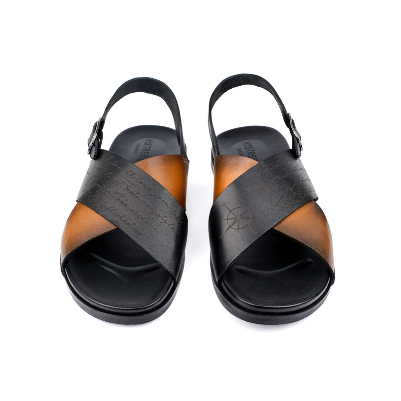 WRITING LEATHER EVA SANDAL - Hi-Street