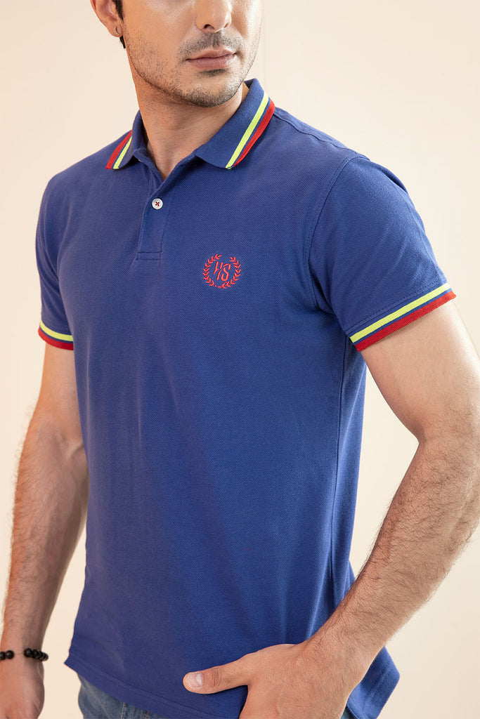 Contrast Tipped Polo Shirt