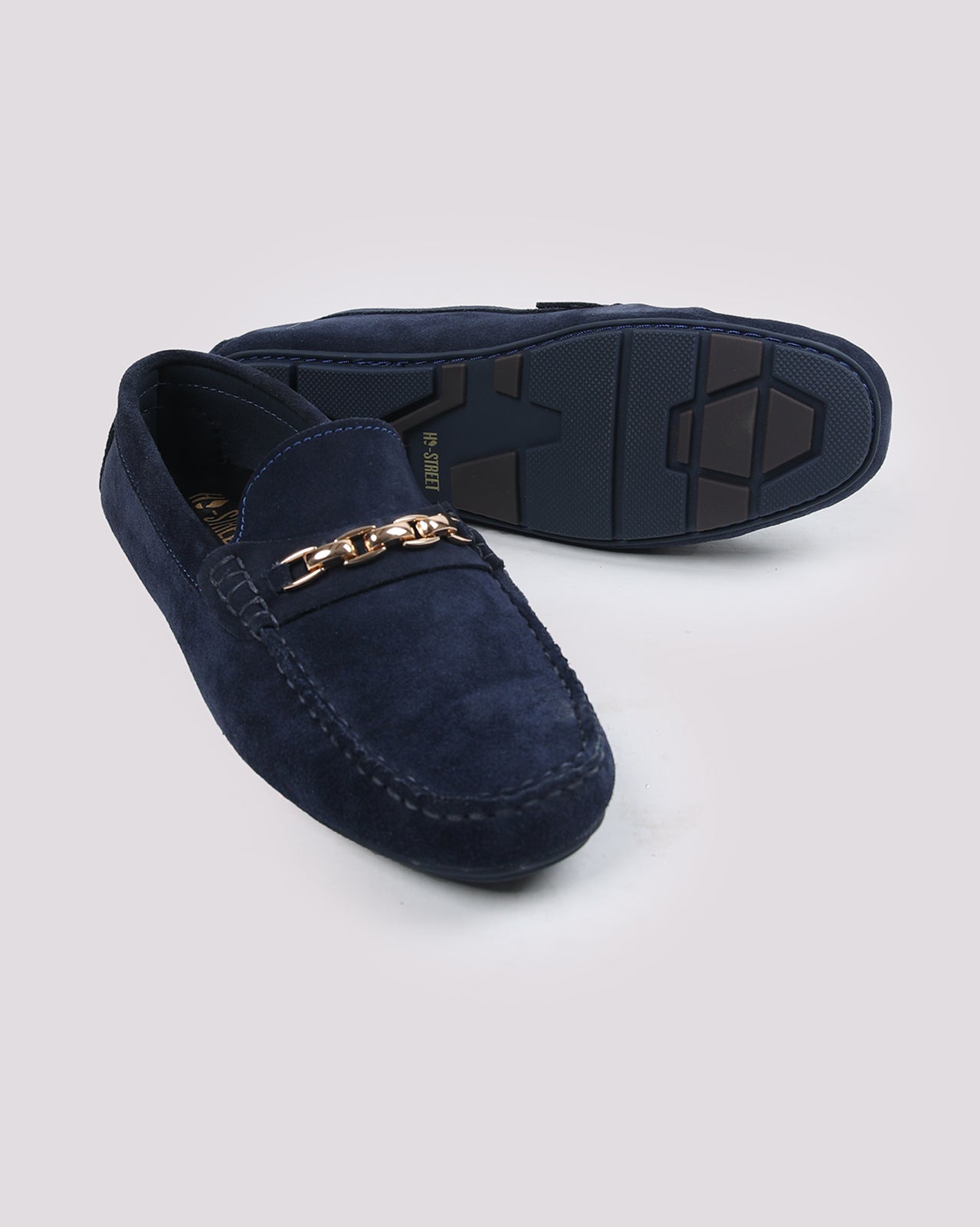 Navy Blue Suede Shoes