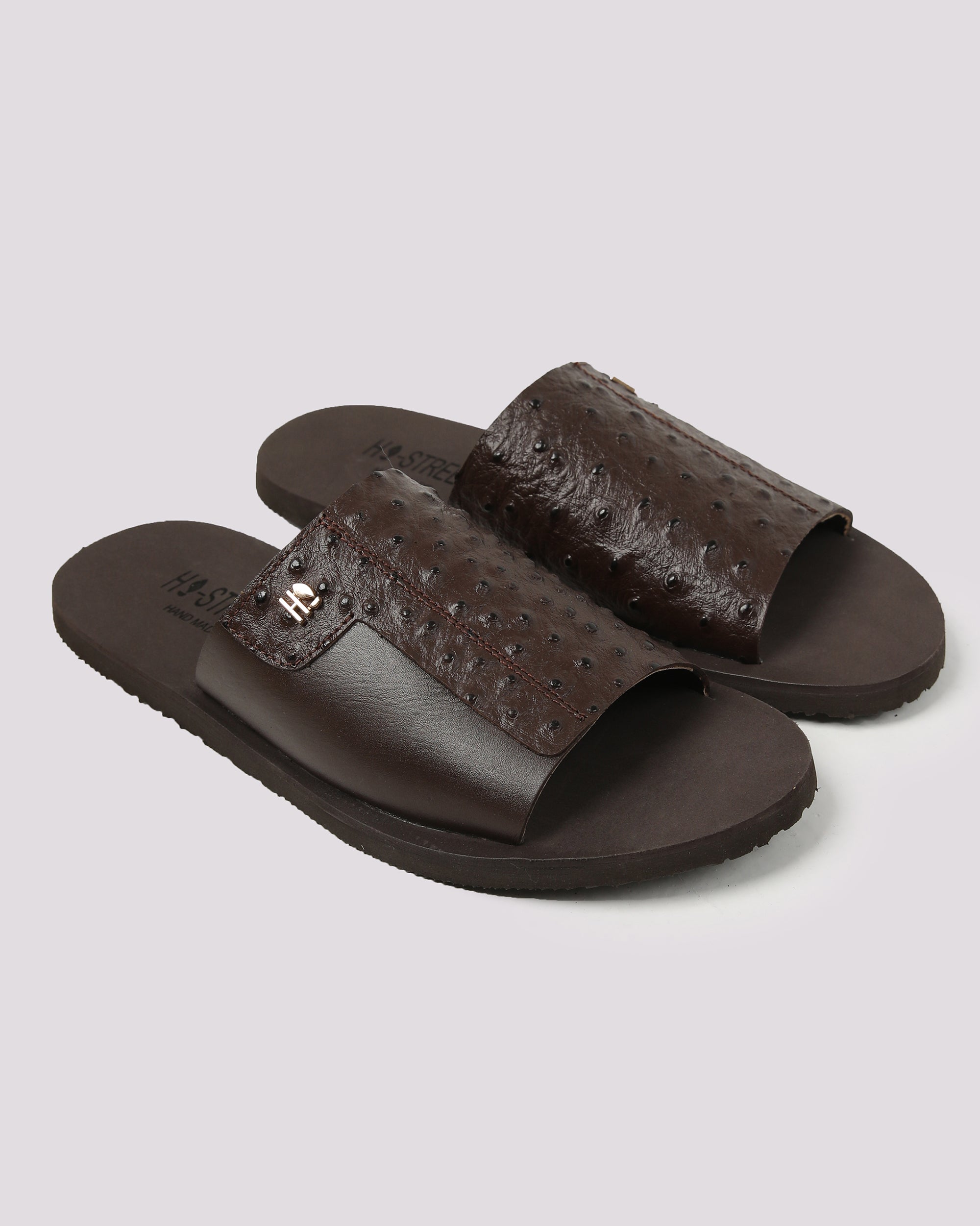 Brown Premium Leather Slipper