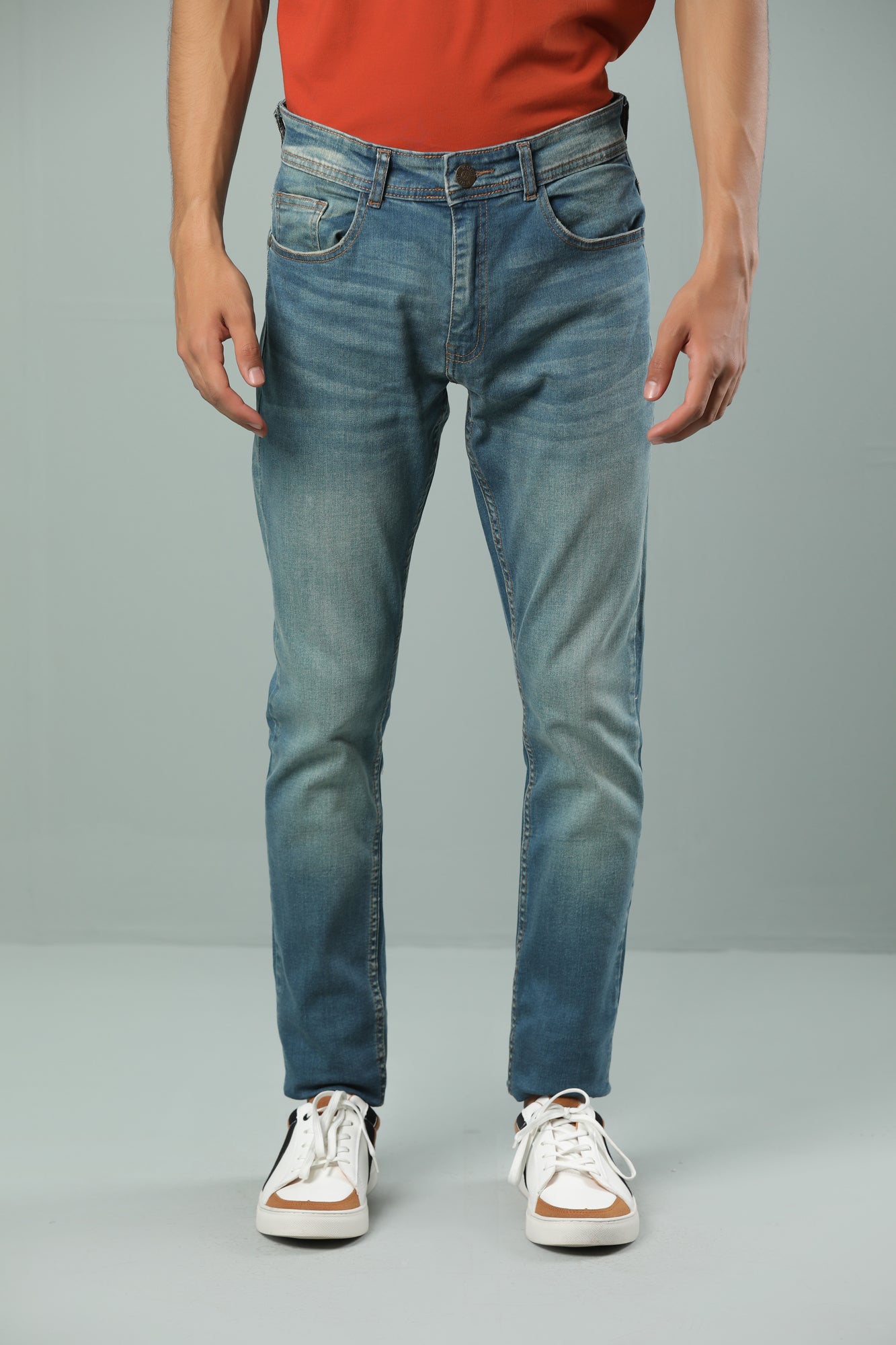 Stone Faded Slim Fit Jeans