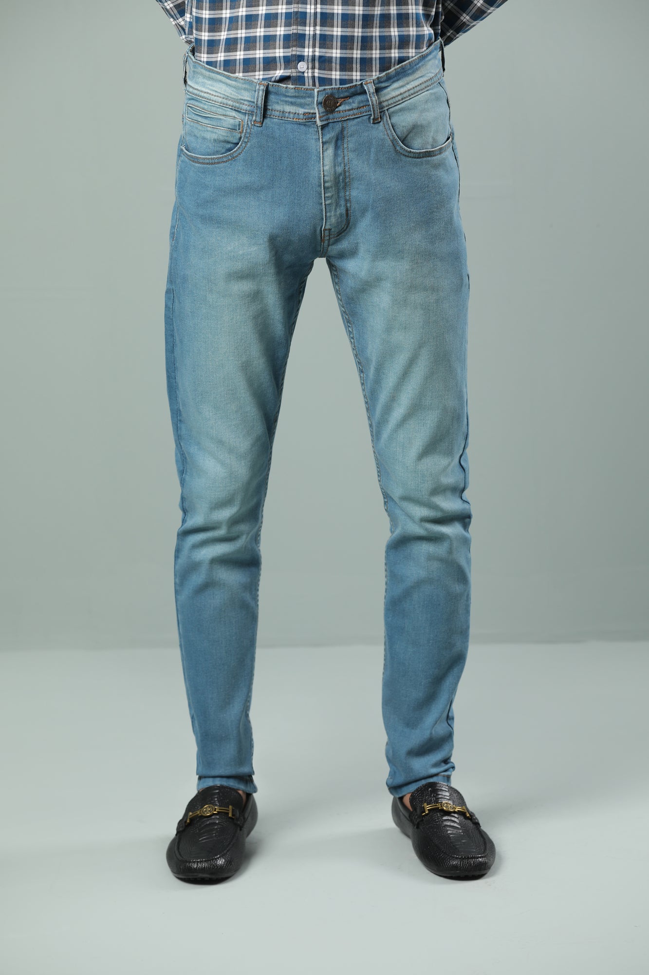 Mid Blue Slim Fit Jeans
