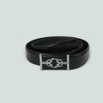 Black Faux Leather Belt