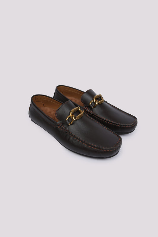 Buckle Detail Loafer Shoes