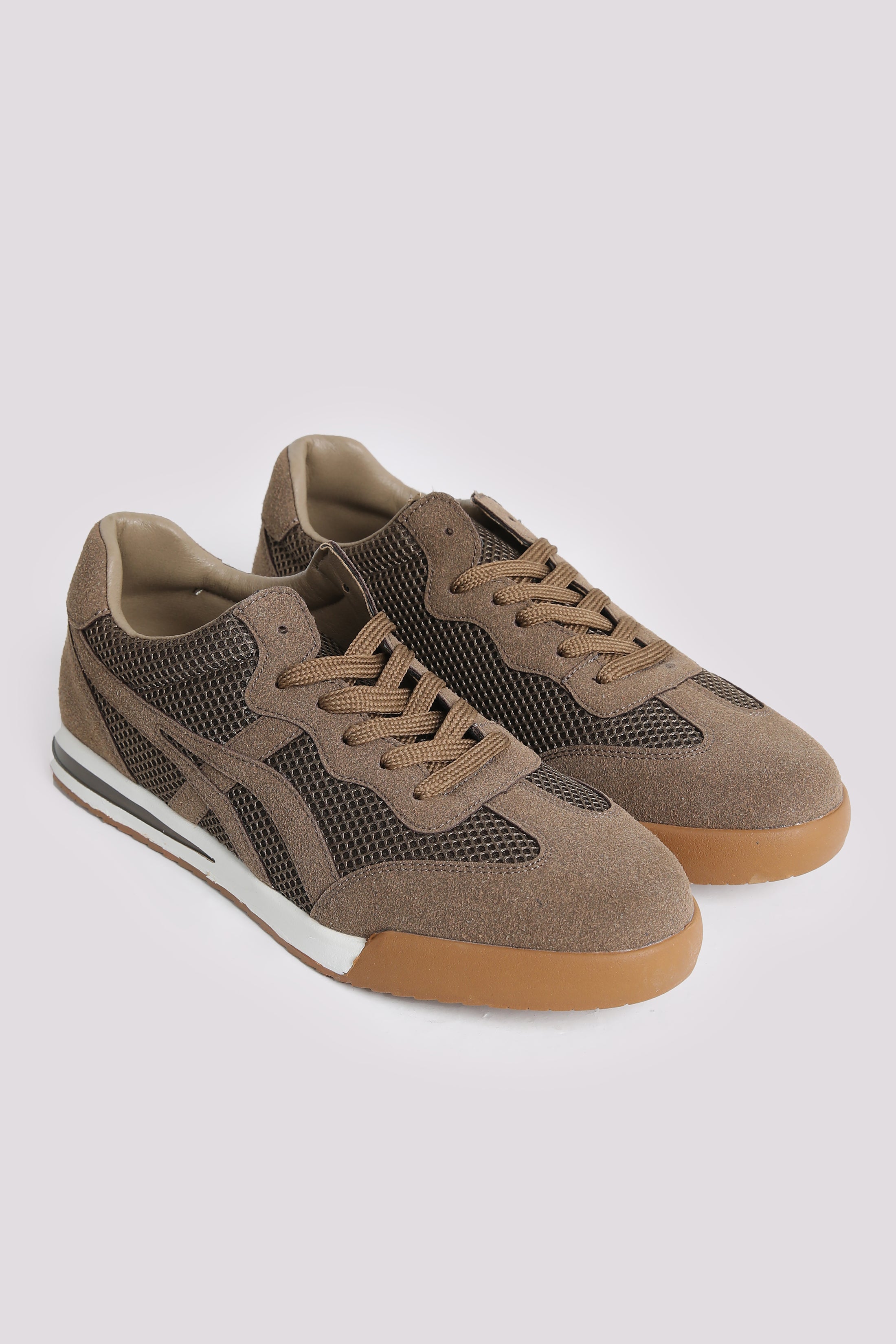 Brown Multi Metrial Sneaker