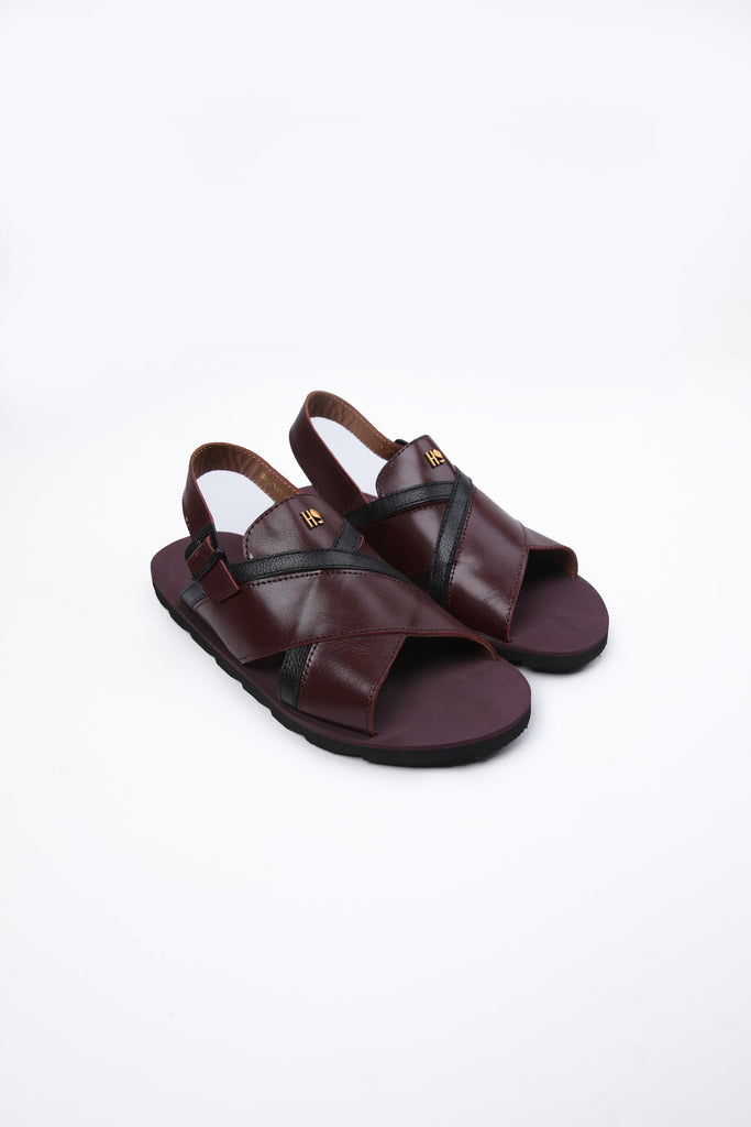 Cross Over Leather Sandal