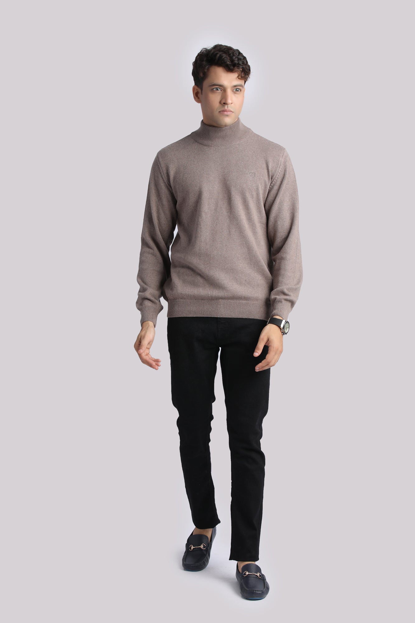 Rust Textured Sweatshirt