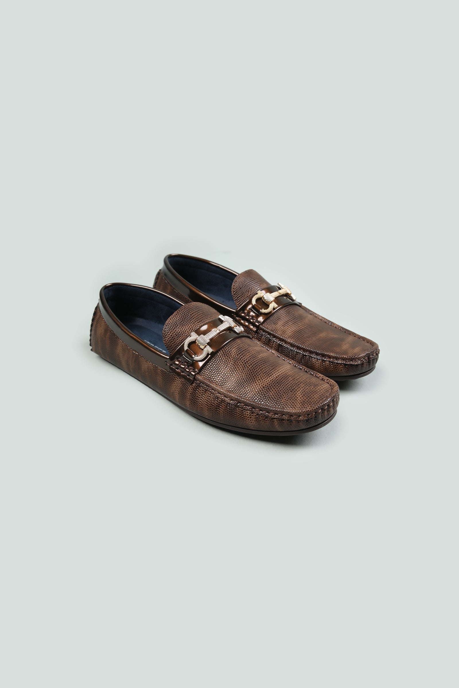 Brown Classic Textured Moccasin