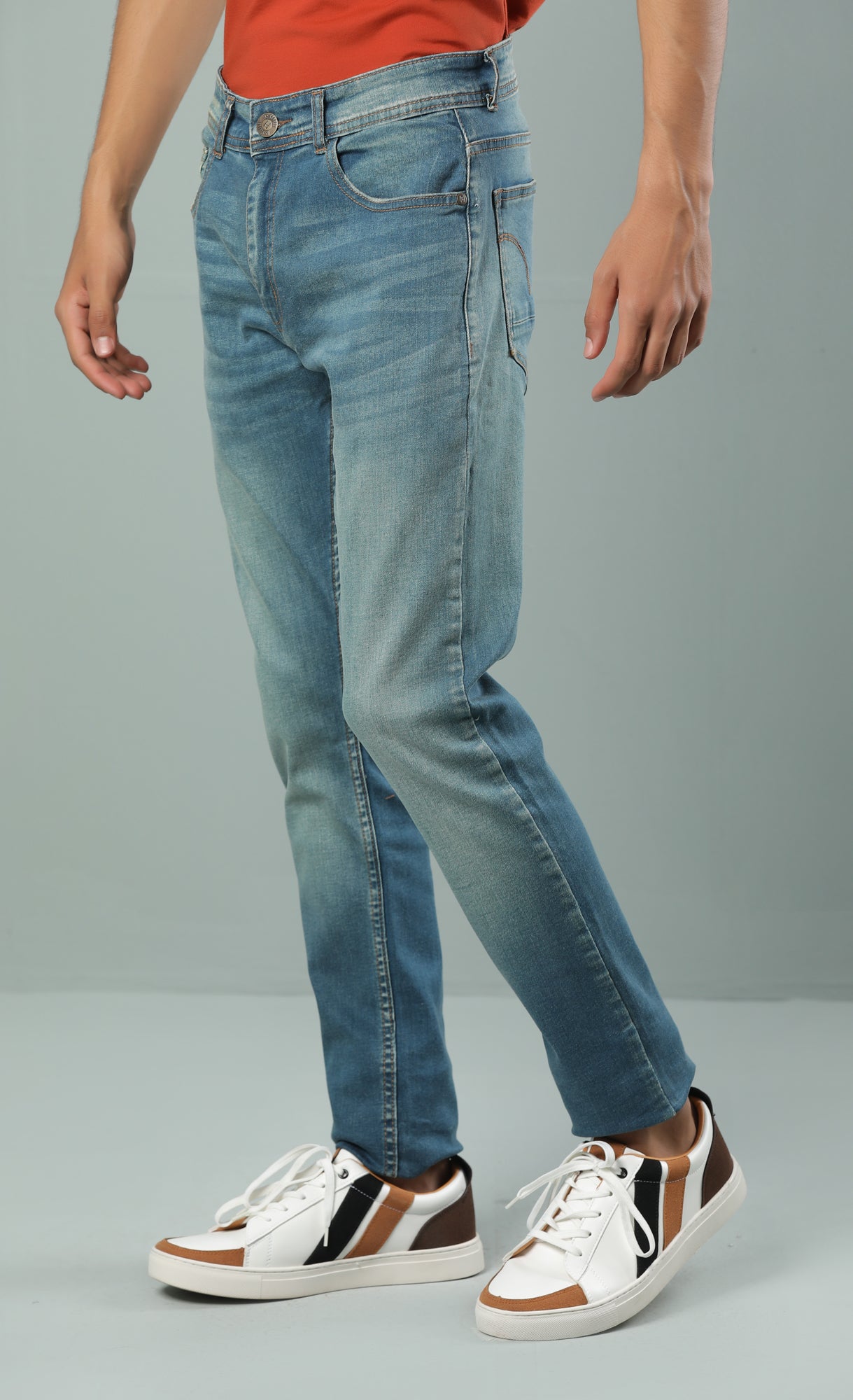Stone Faded Slim Fit Jeans