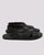 Black Milt Leather Sandal