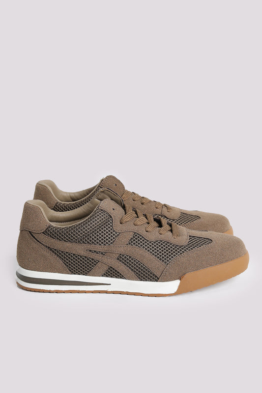 Brown Multi Metrial Sneaker