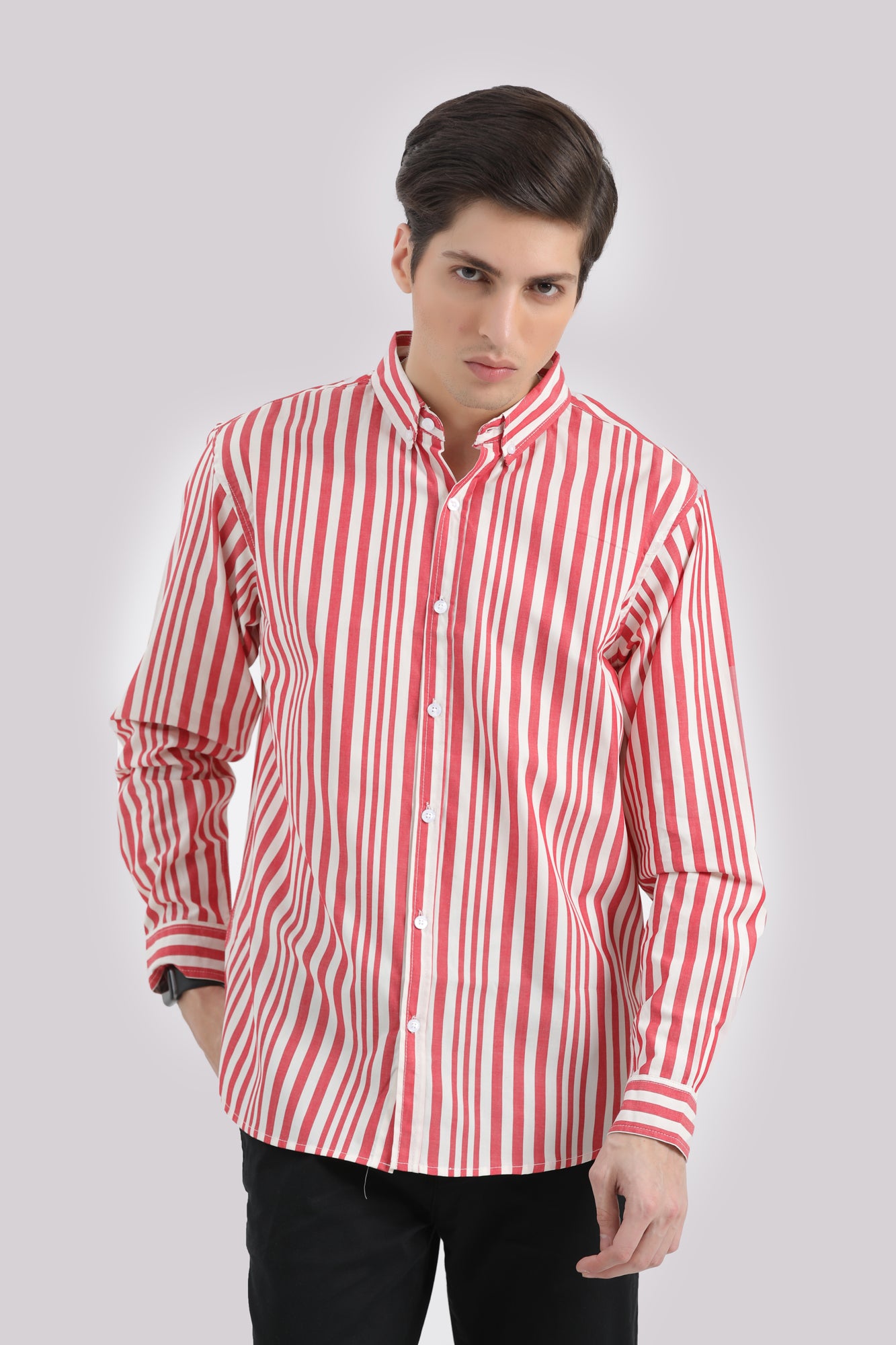 Strriped Cotton Shirt