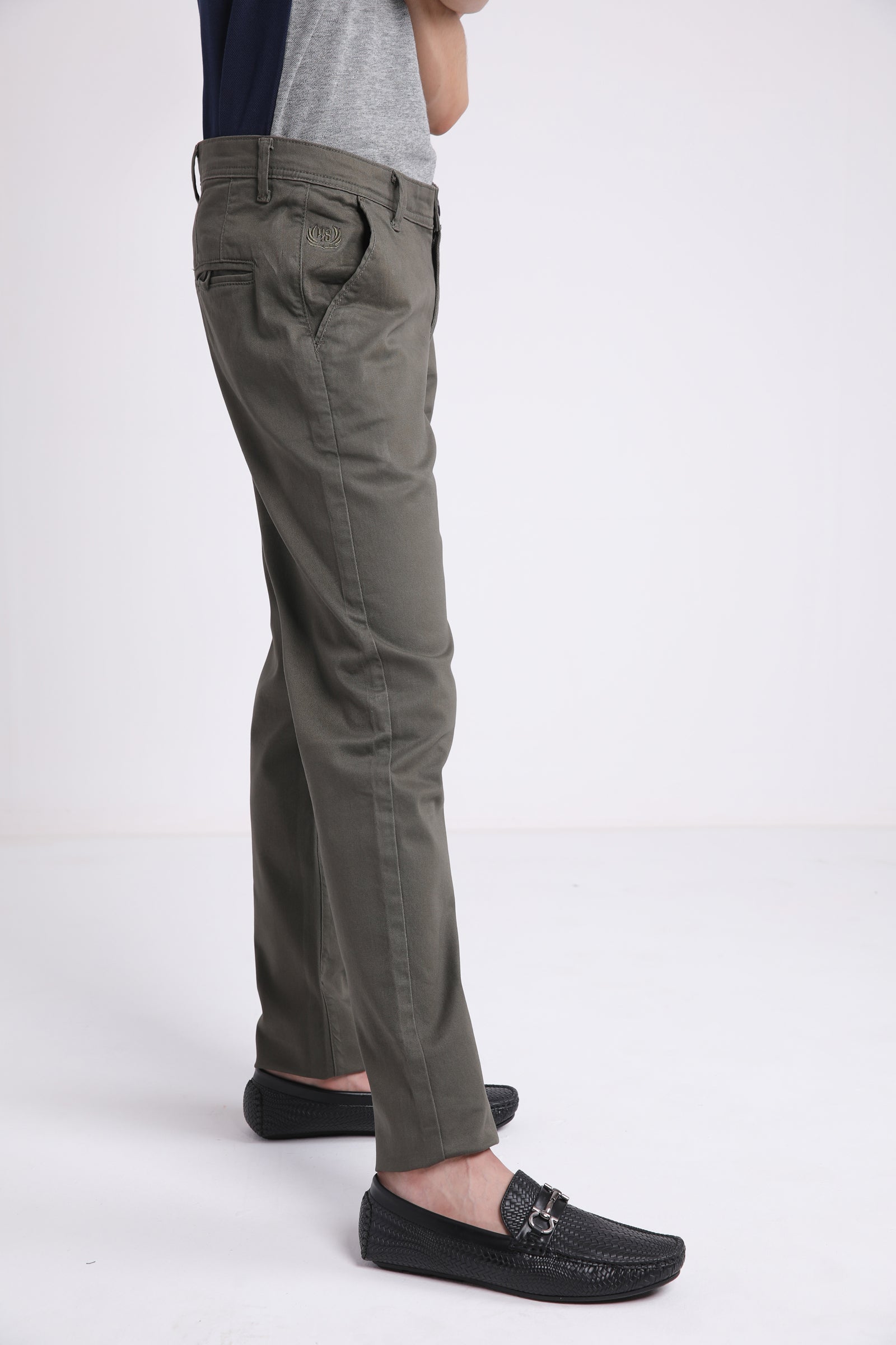 Olive Green Slim Fit Chino