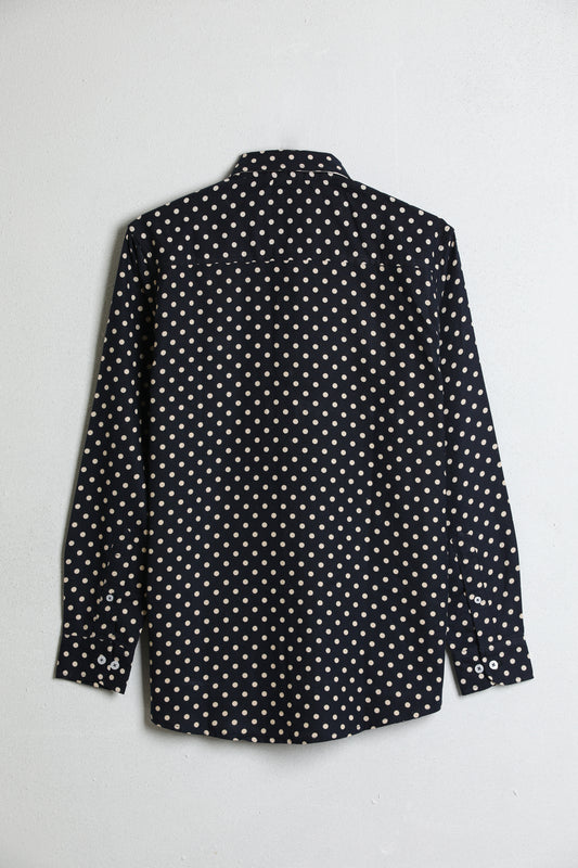 DOTTED BUTTON DOWN SHIRT