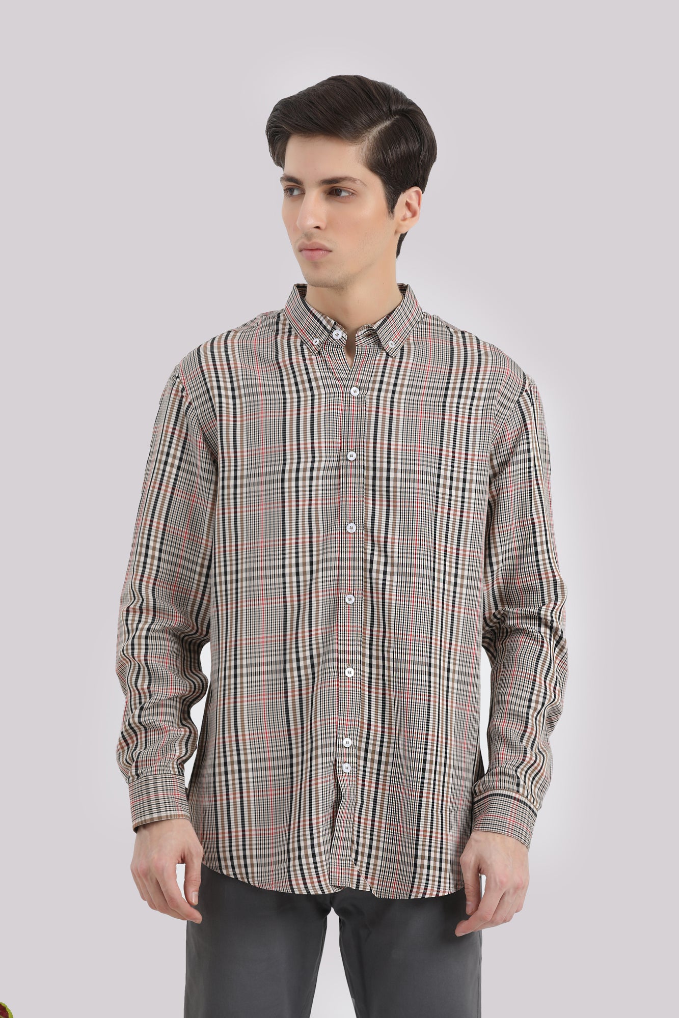 Button Down Checkerd Shirt