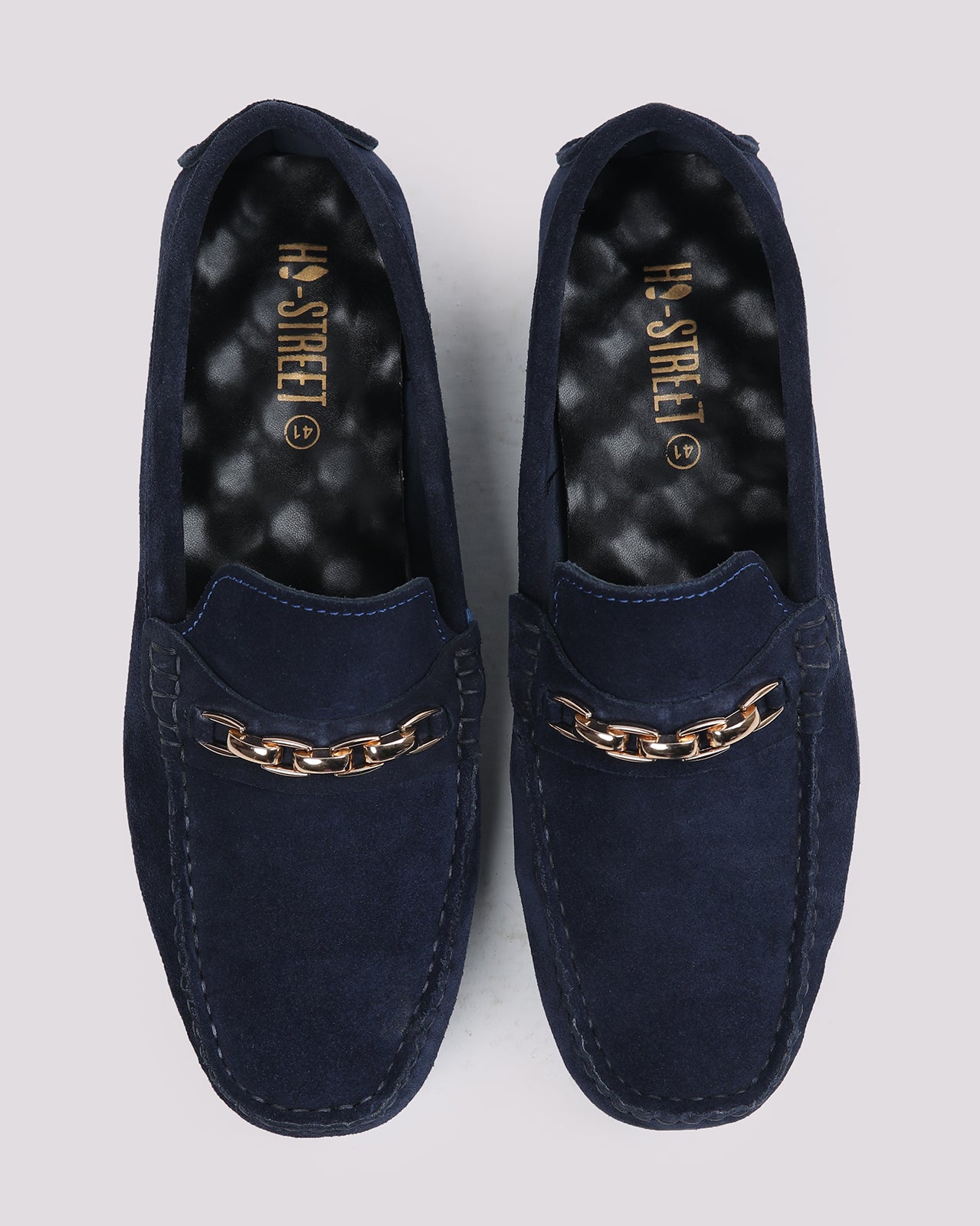 Navy Blue Suede Shoes