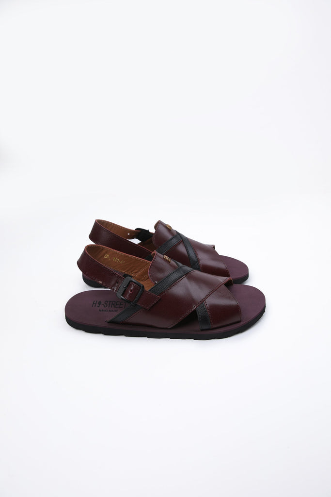 Cross Over Leather Sandal