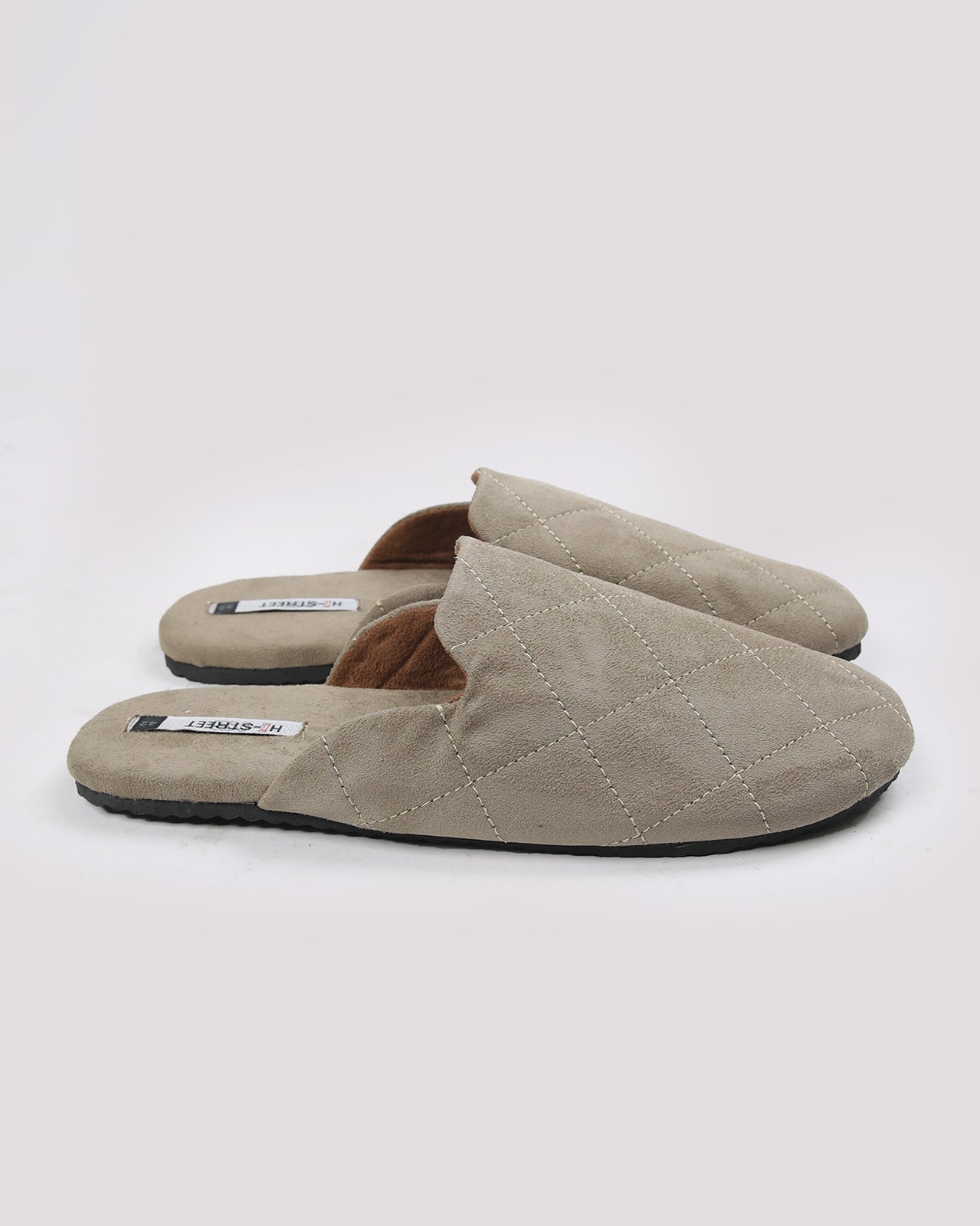 Cross Stiched Suede Mule