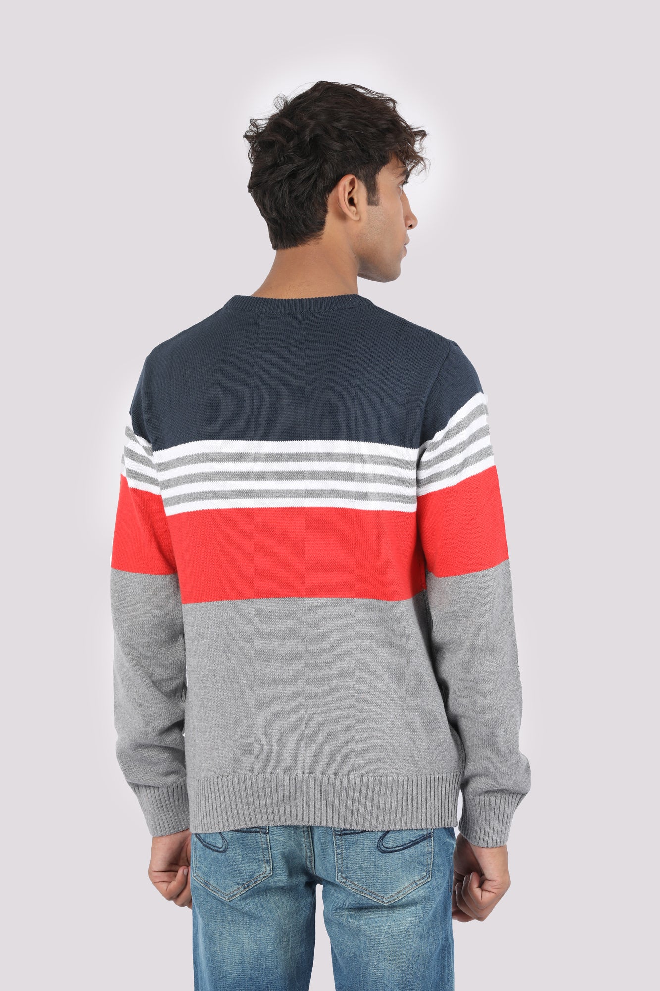 Multi Stripe Knit Sweater