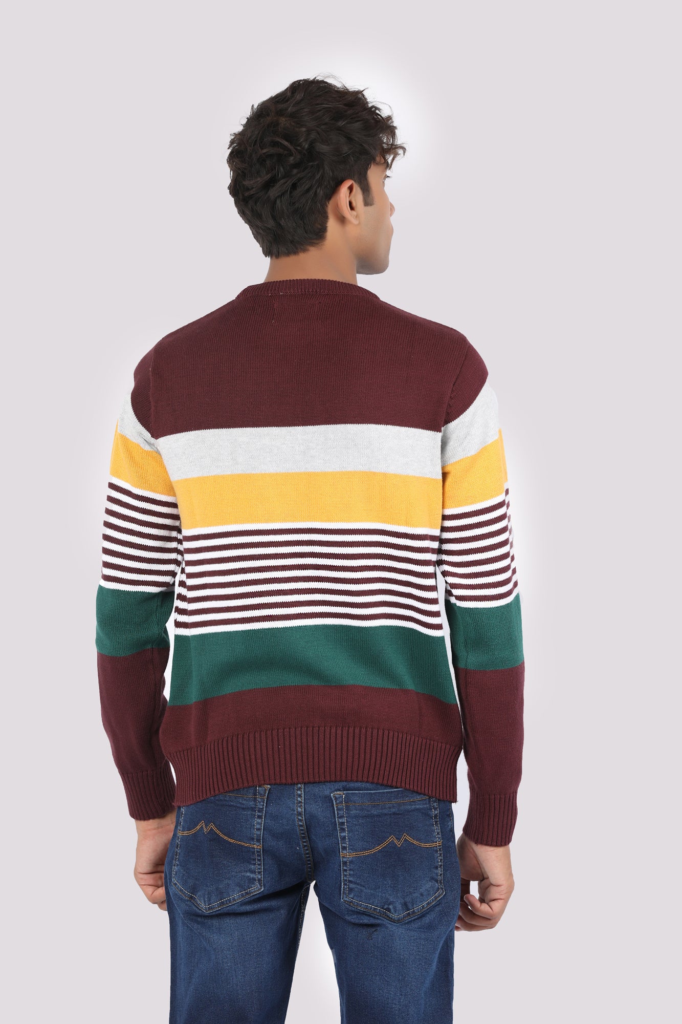 Multi Stripe Knit Sweater