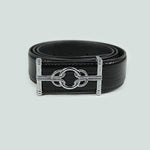 Black Faux Leather Belt