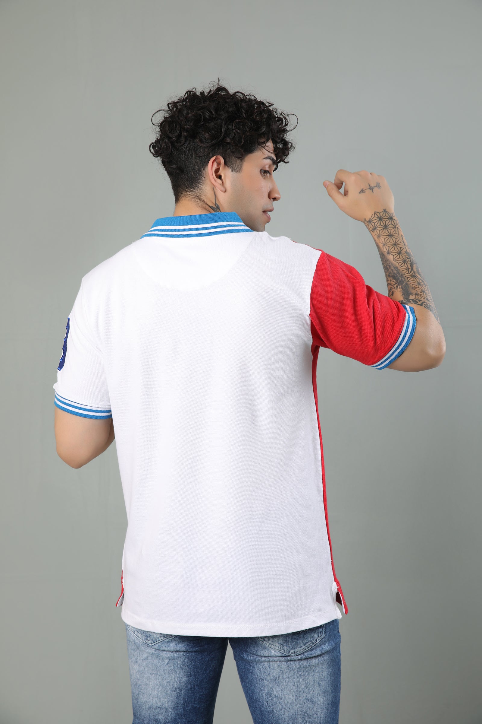 HST Colour Block Polo Shirt