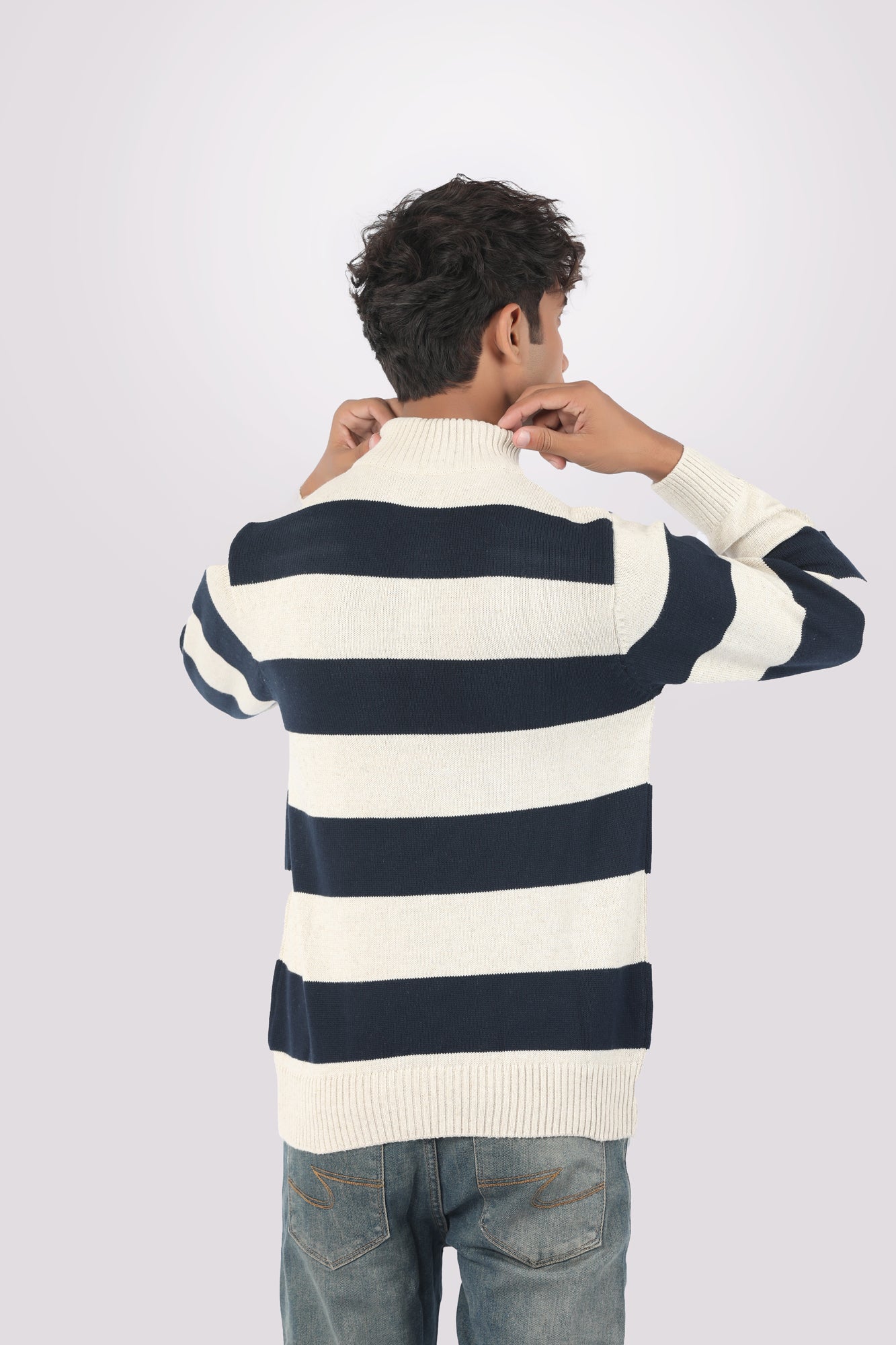 Mock Neck Zipper Sweater