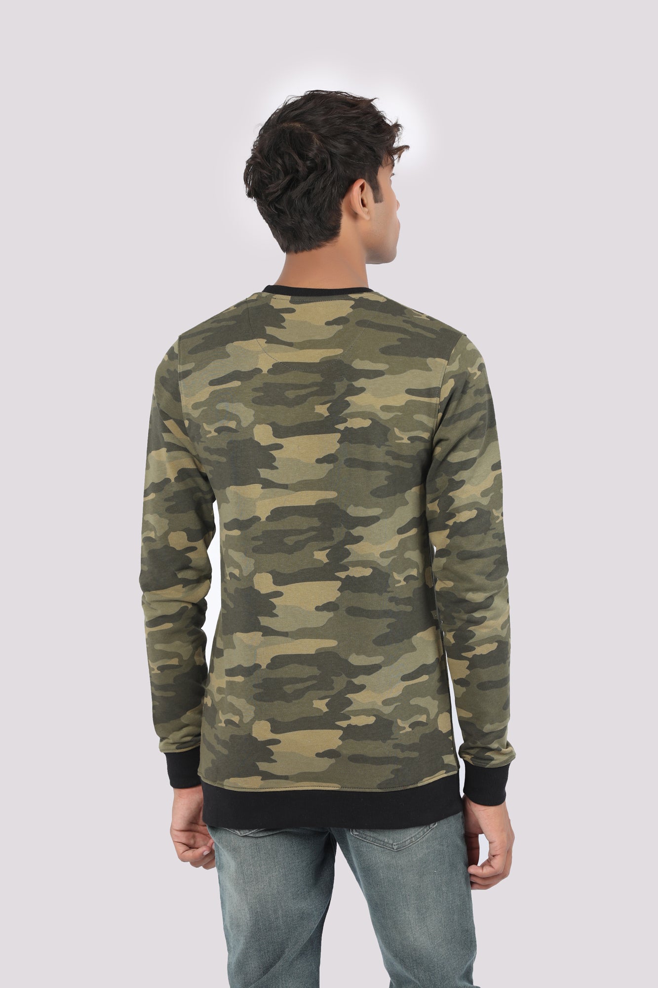 Camouflage Printed Sweat Shirt