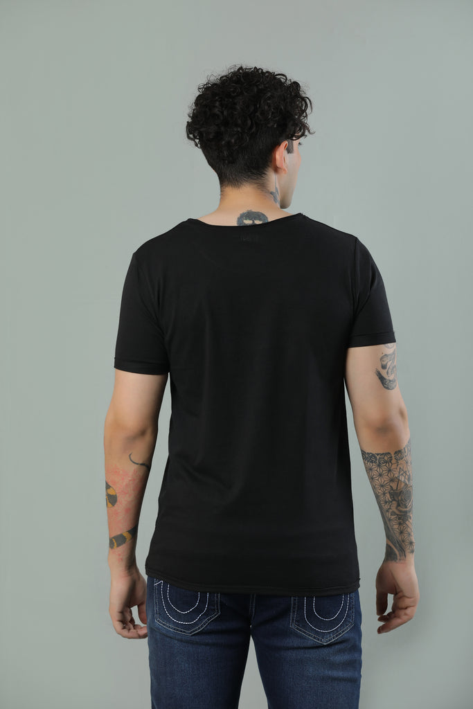 Basic Black Cotton T-Shirt