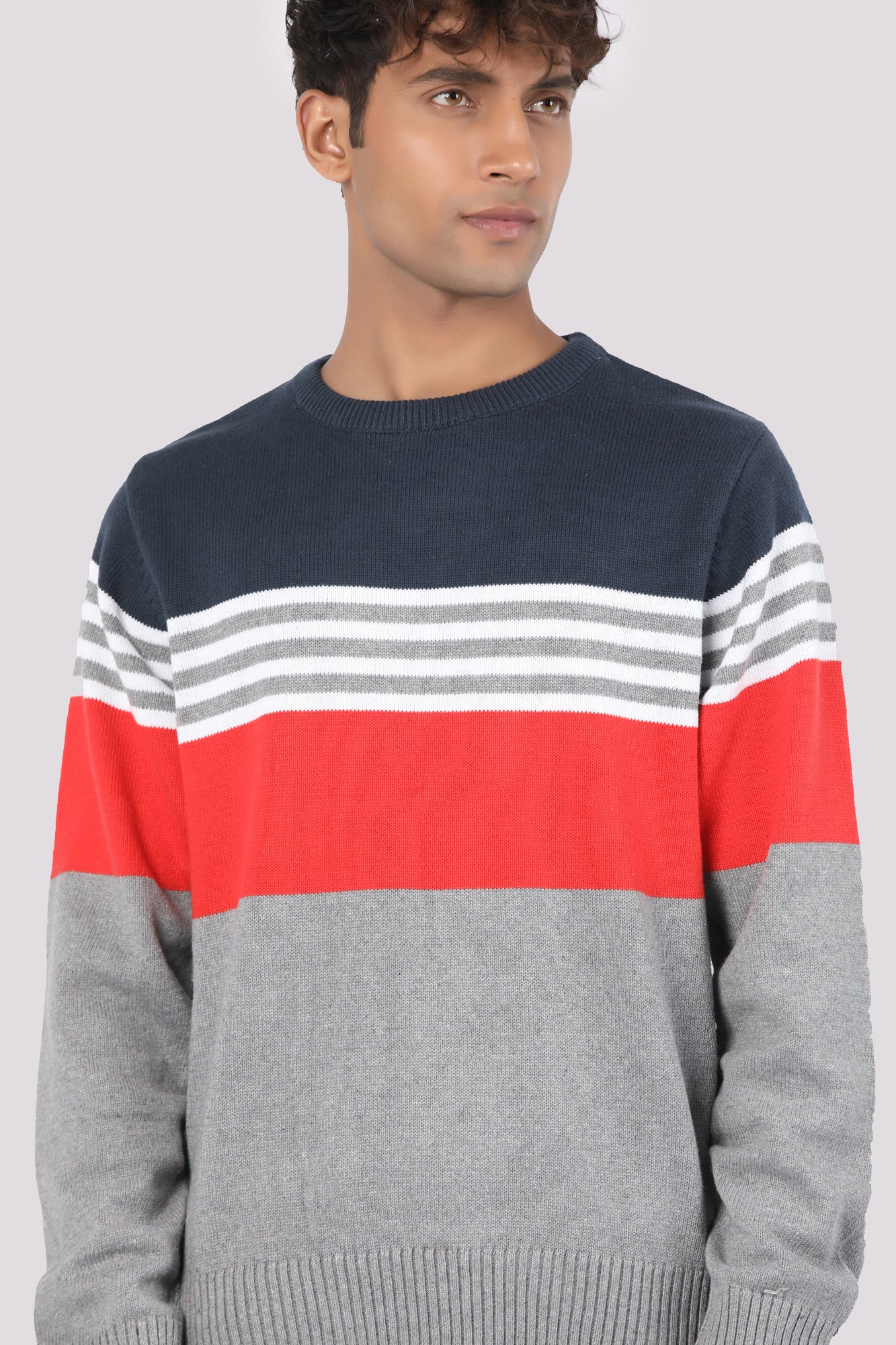 Multi Stripe Knit Sweater