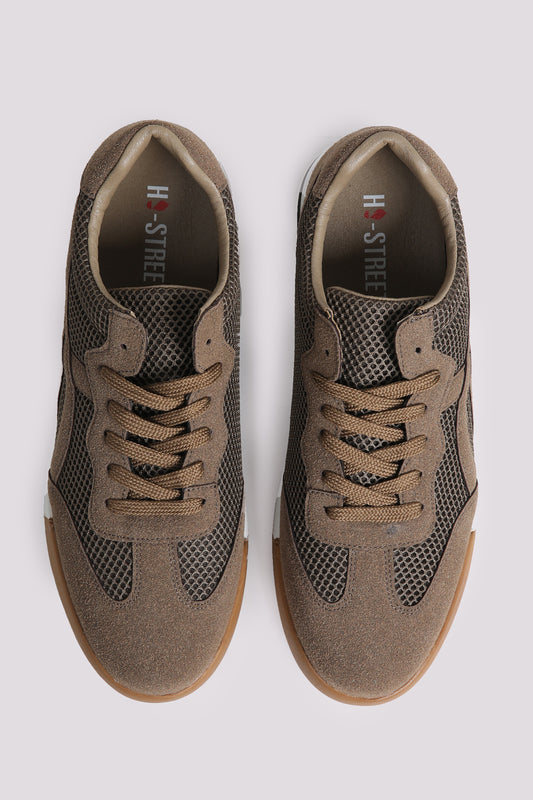 Brown Multi Metrial Sneaker