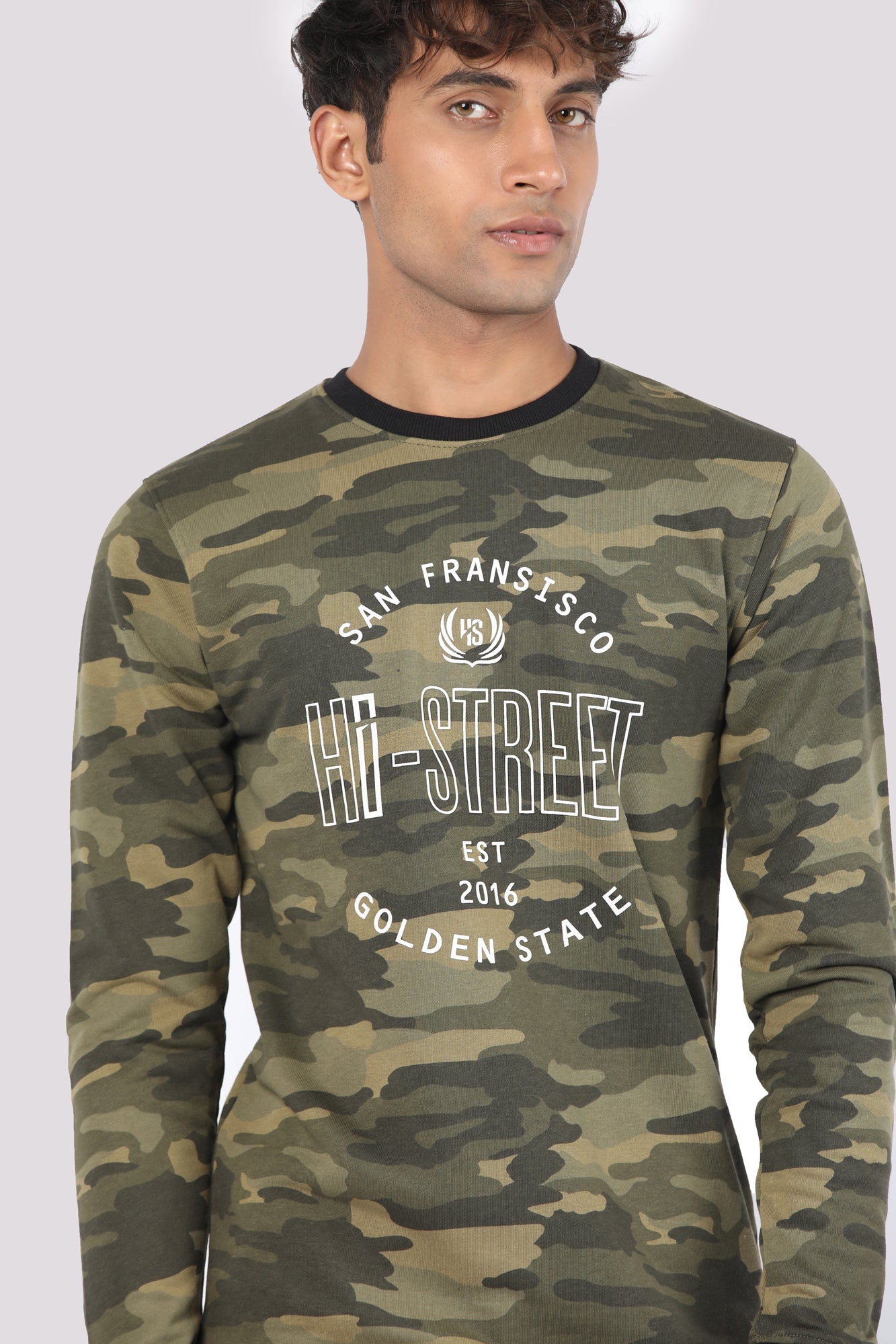 Camouflage Printed Sweat Shirt