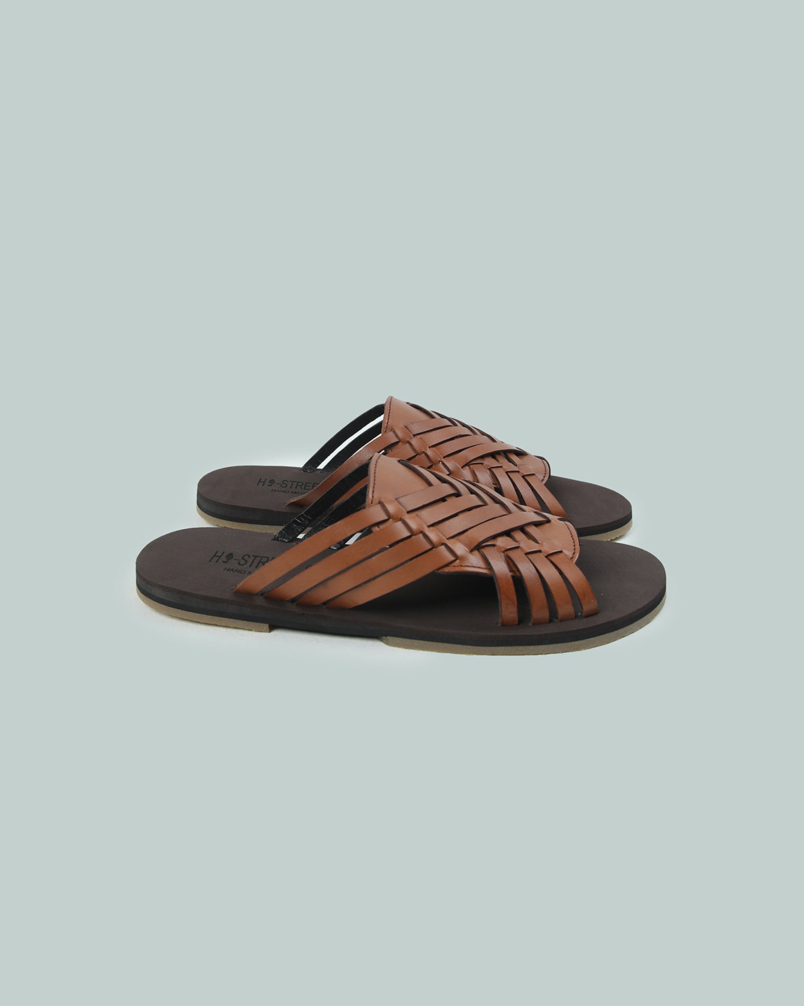 Leather Stripes Comfort Slipper