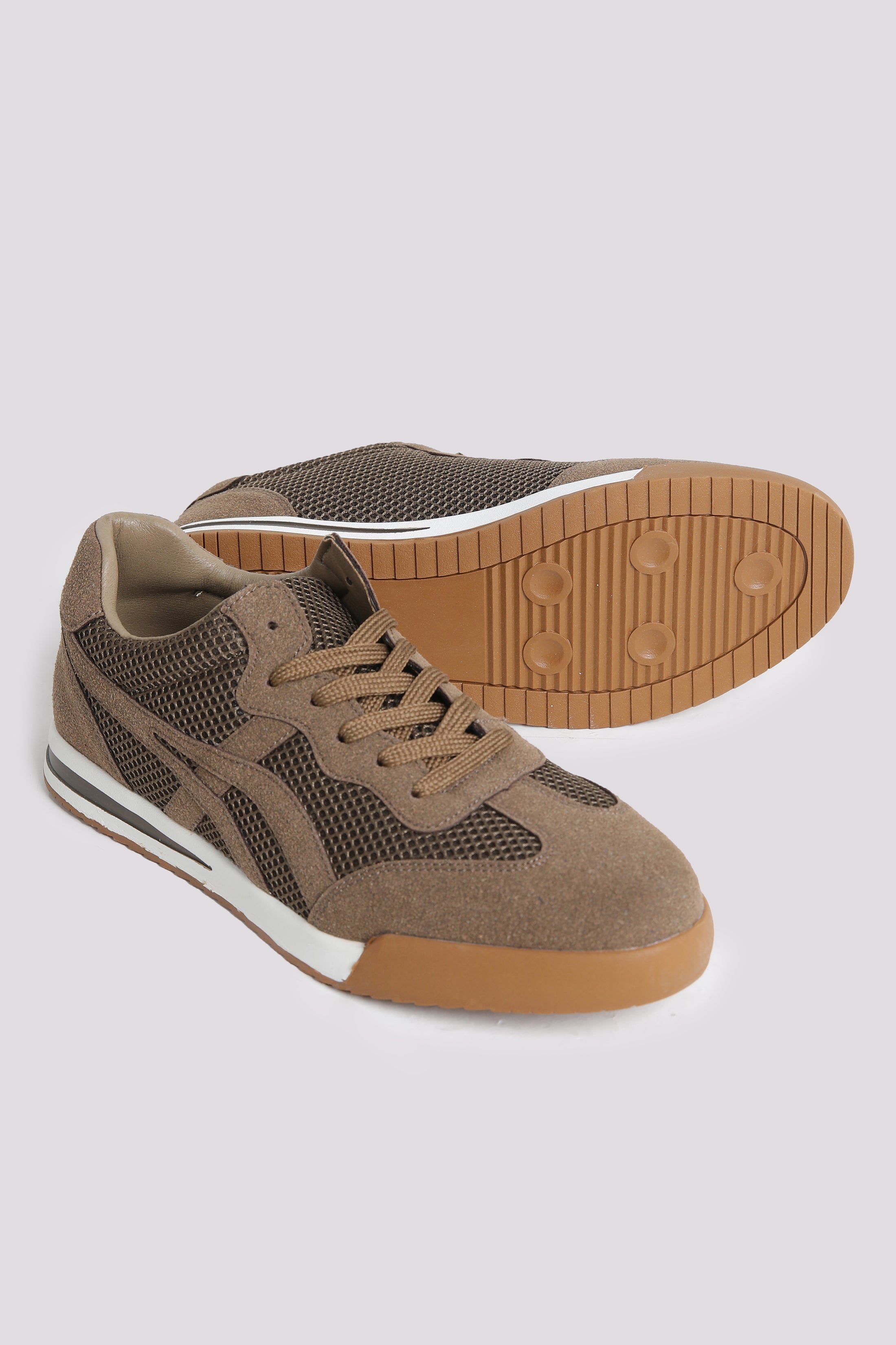 Brown Multi Metrial Sneaker