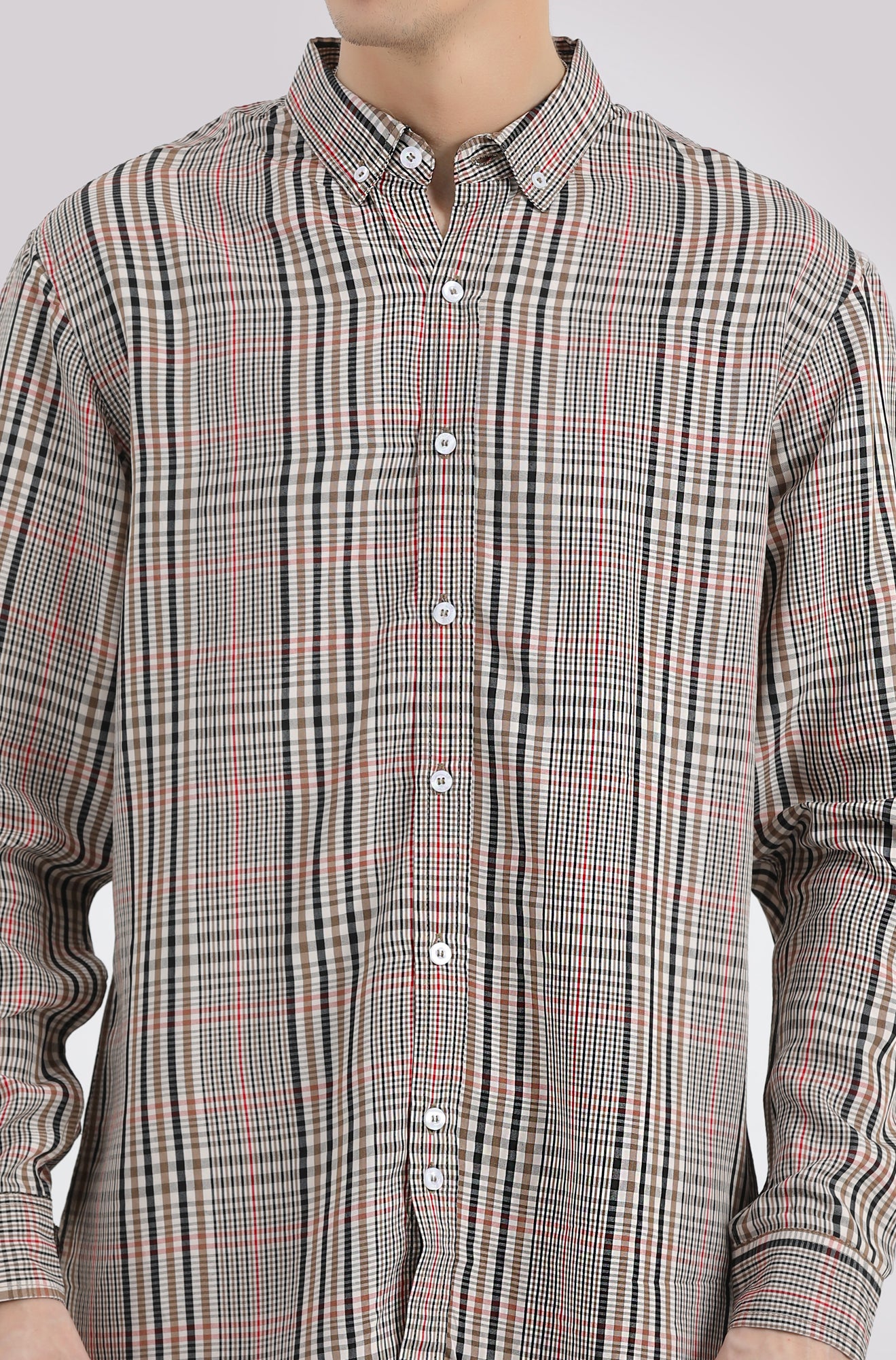 Button Down Checkerd Shirt