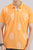 Orange Printed  Polo Shirt
