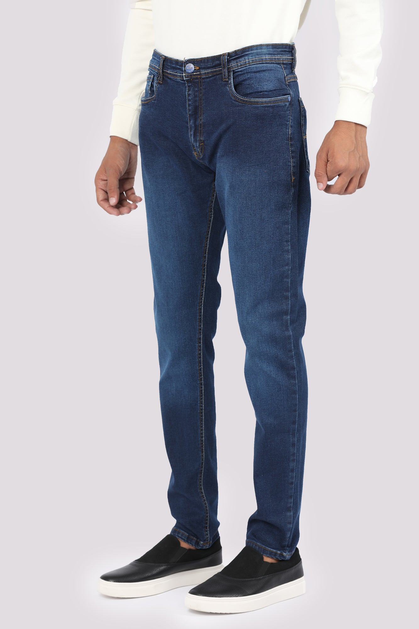 Faded Blue Slim Fit Jeans