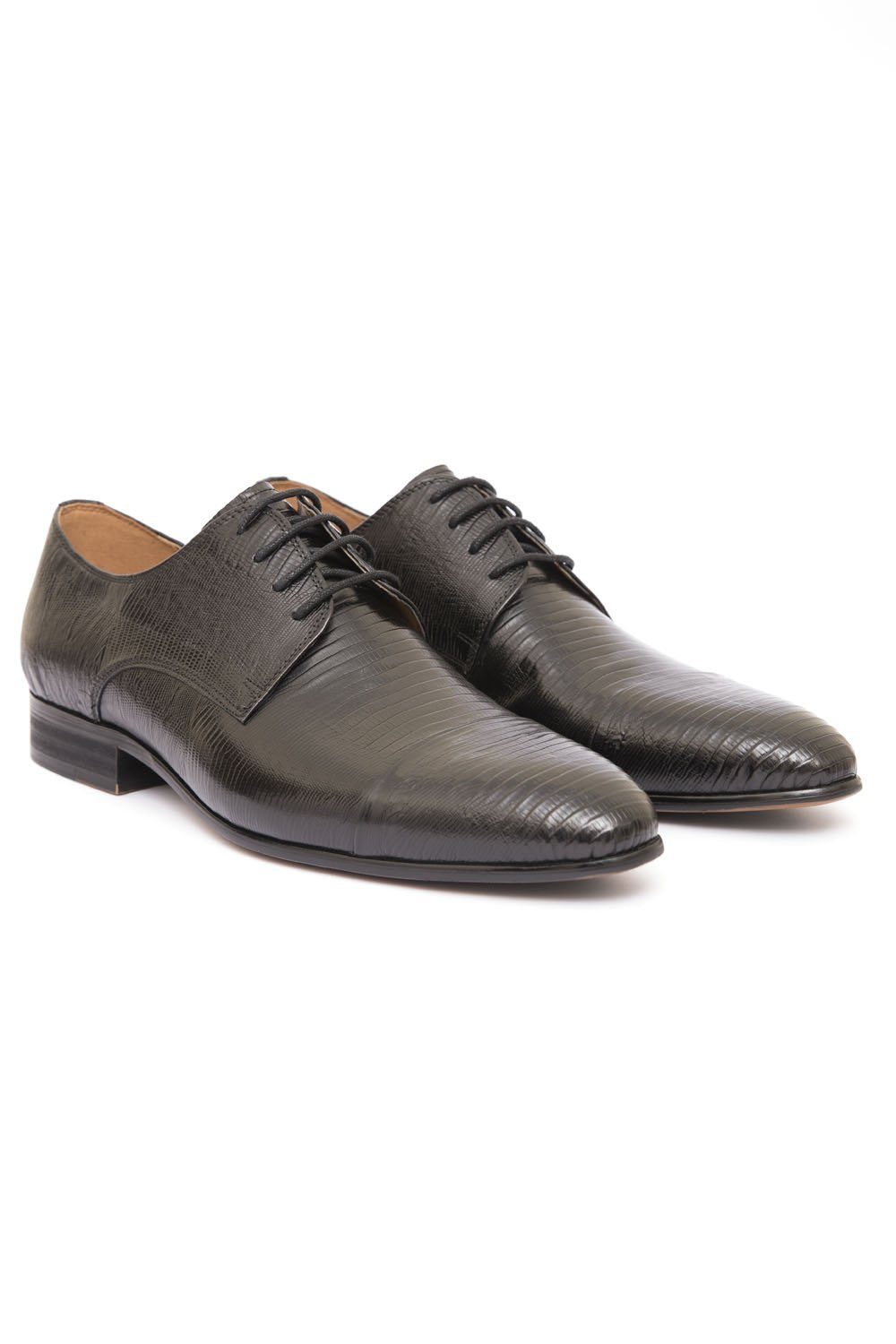 BLACK SMART LEATHER SHOES