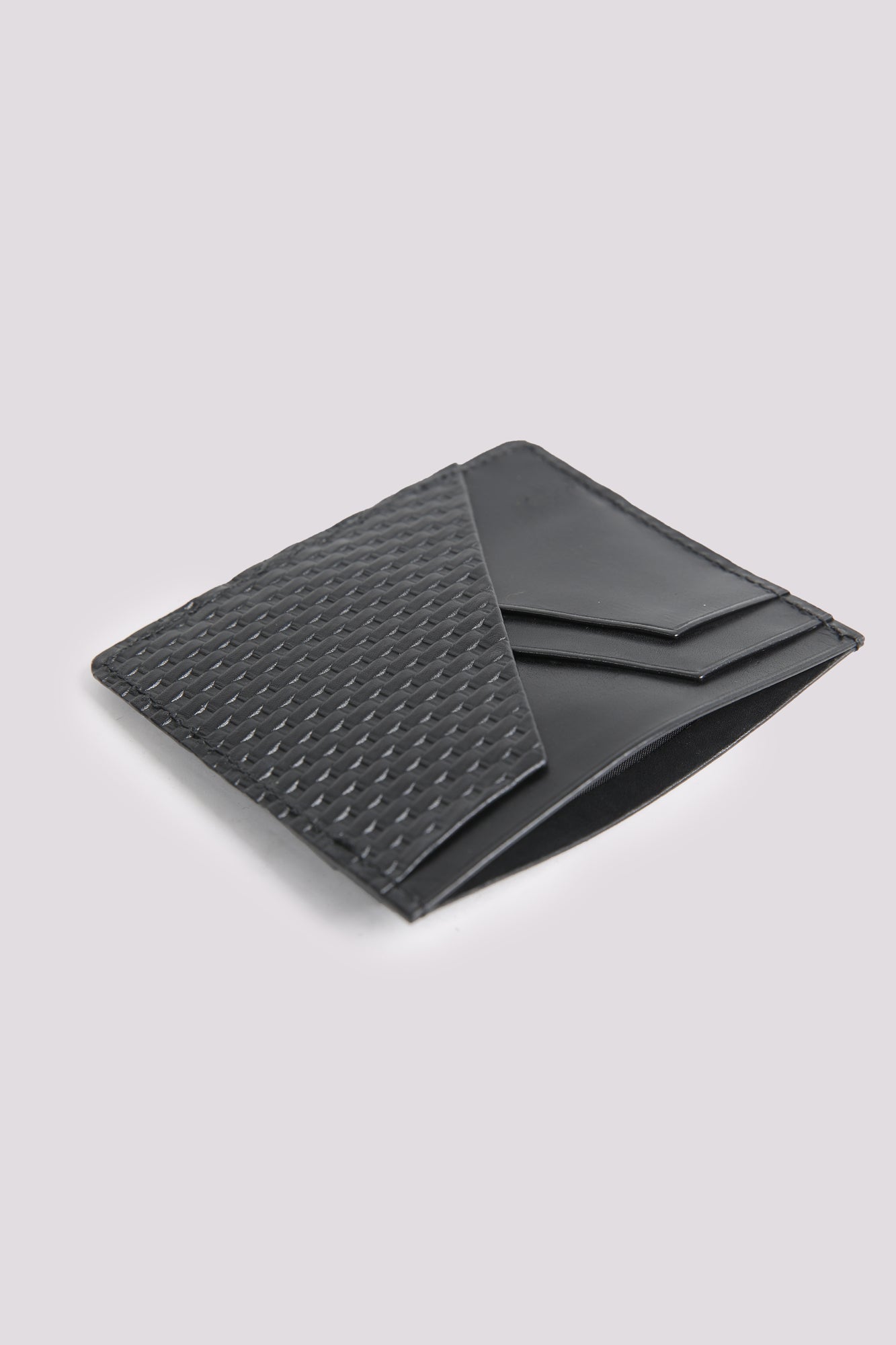 Braided Textured Card Holder - Hi-Street